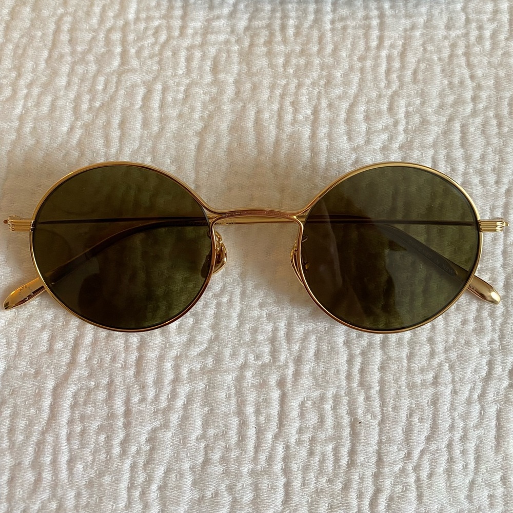 Krewe Dante 18K Titanium Polarized Sunglasses